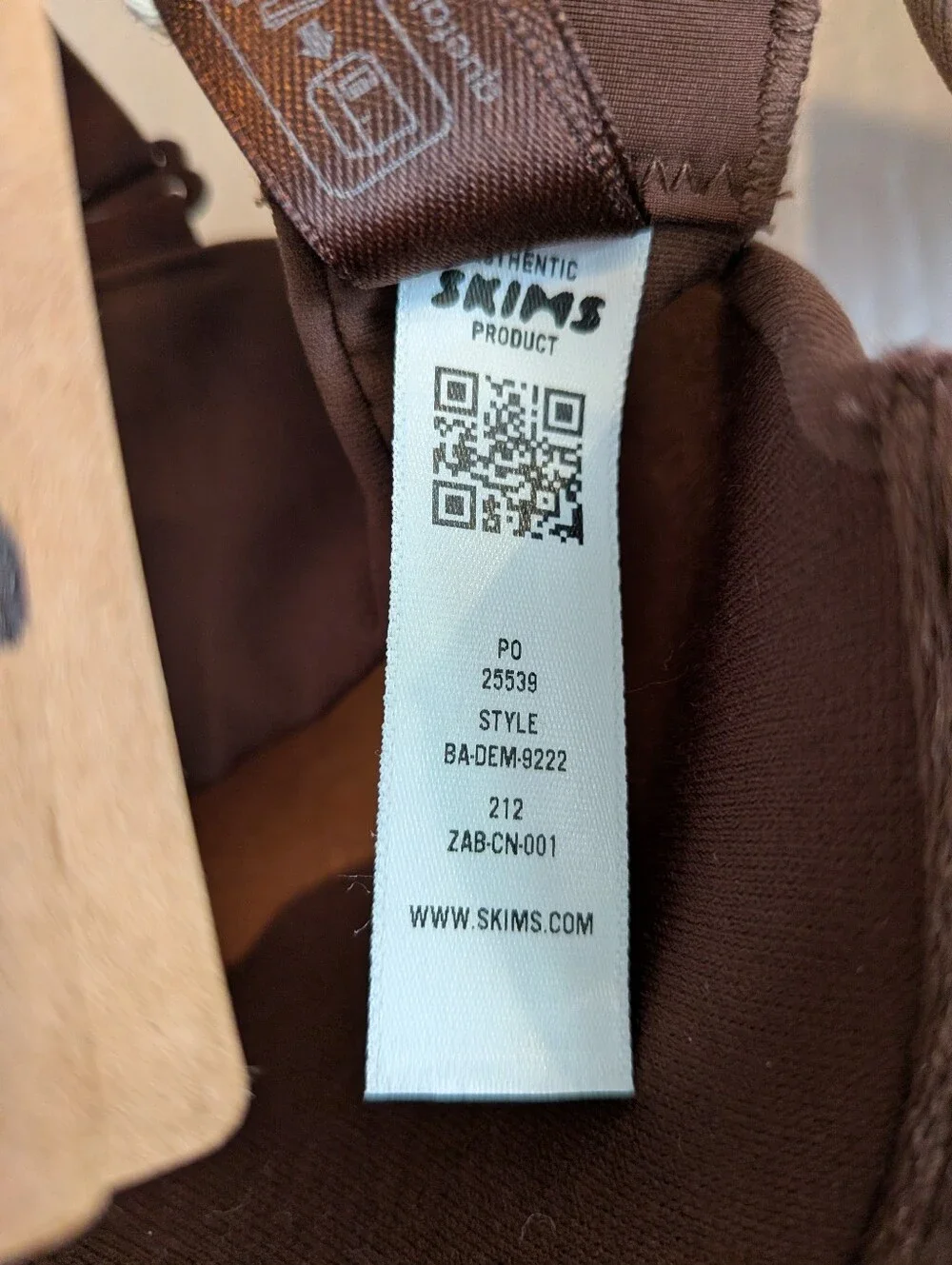 Skims Fits Everybody Push-Up Demi Bra in Cocoa Chocolate Brown Size 36B NWT - Picture 13 of 13